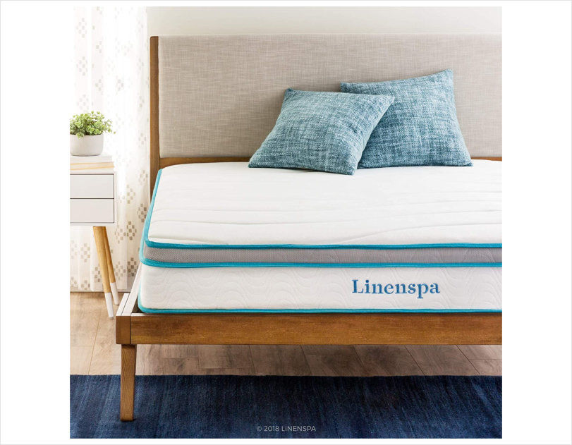 LINENSPA Memory Foam and Innerspring Hybrid Mattress