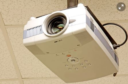 projector on the ceiling
