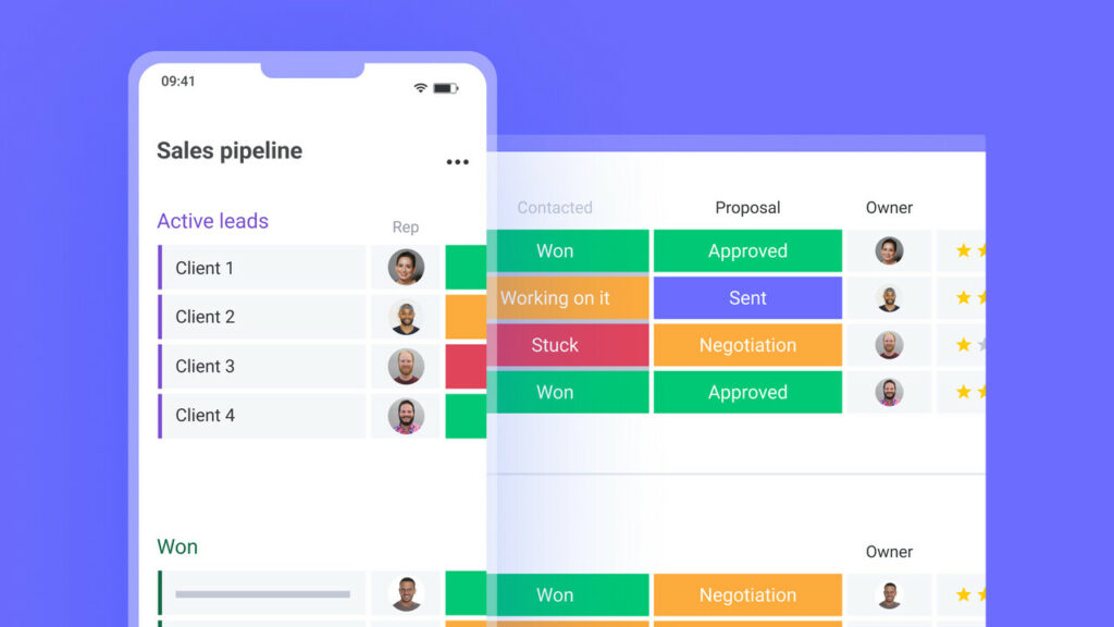 Monday CRM Sales Pipeline