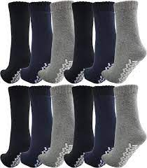 black and grey slipper socks