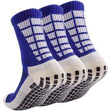 blue and white slipper socks