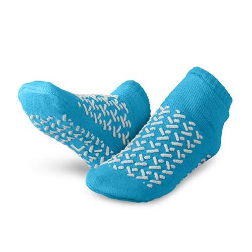 blue slipper socks