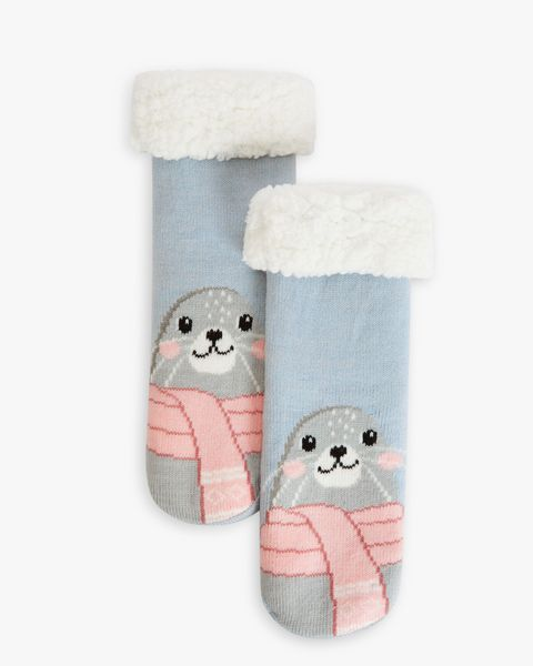 baby seal slipper socks