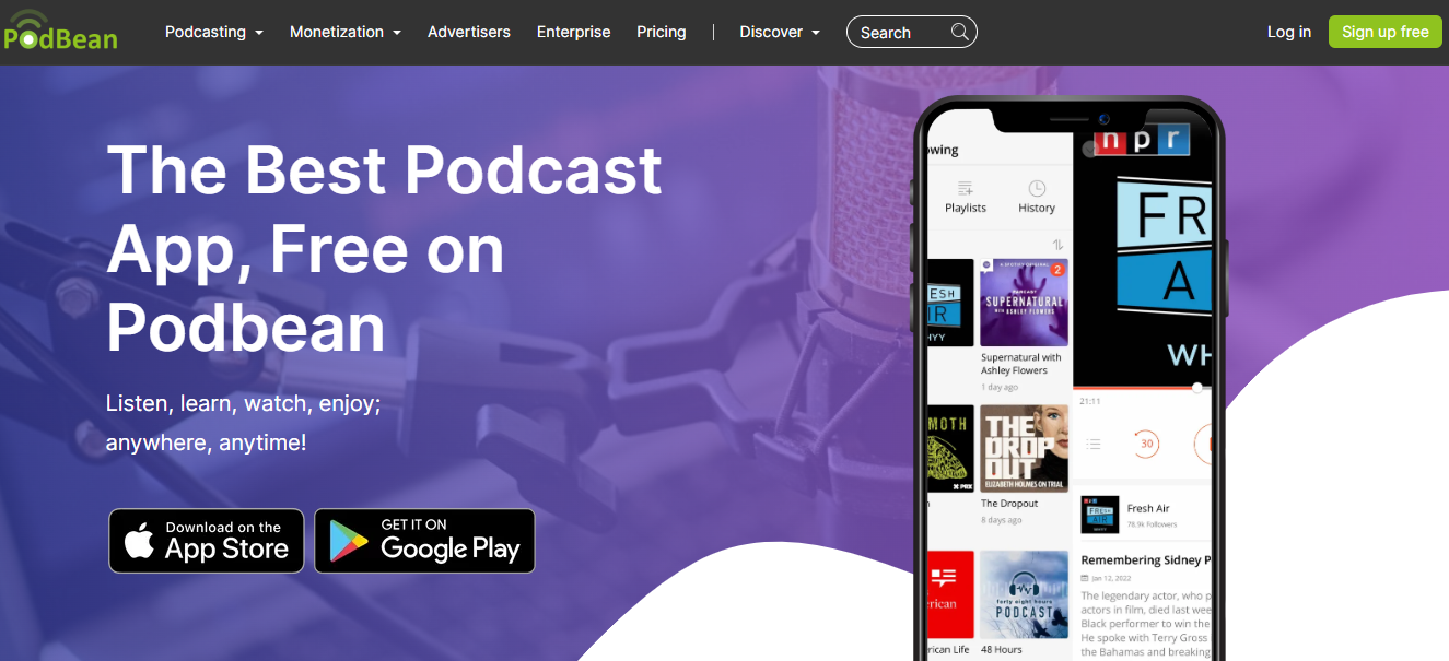 Podbean as a Podcast App