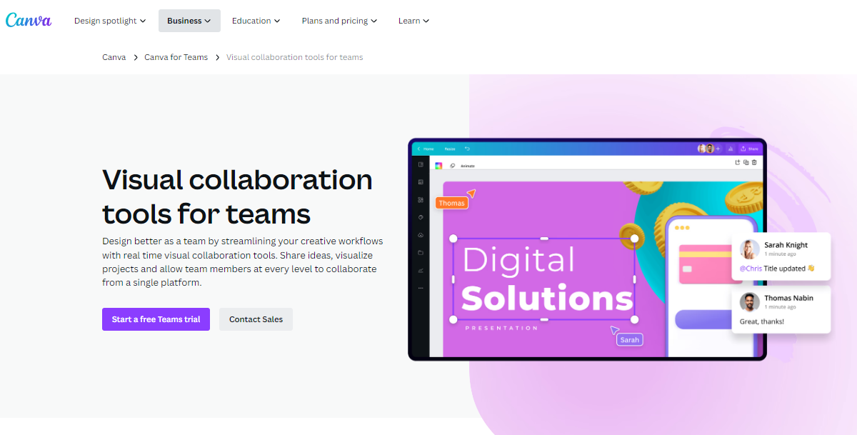 Canva Pro Collaboration Tools