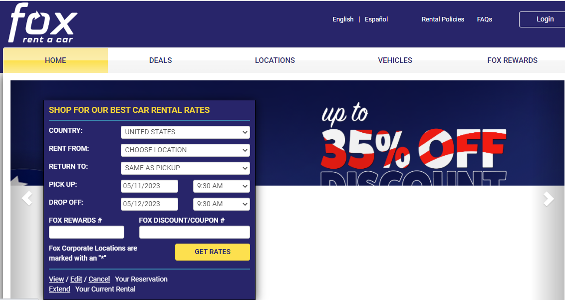 Fox Rent a Car