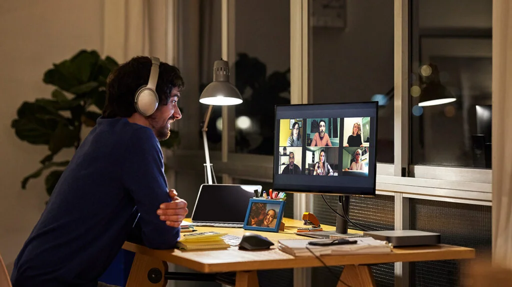 Man Having a Group Sessions