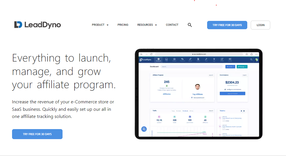 LeadDyno affiliate network