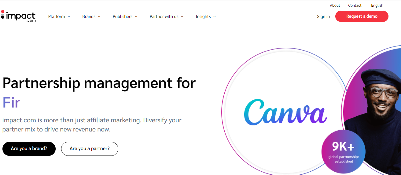 impact affiliate software