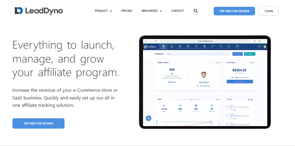 LeadDyno affiliate network