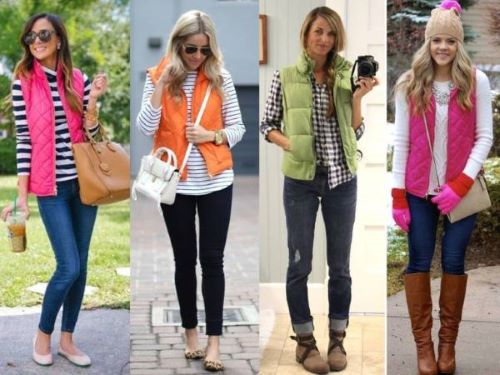 How to wear a puffer vest?