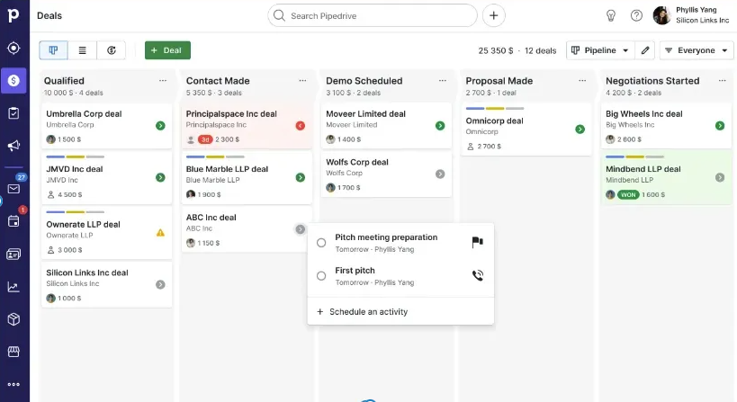 pipe drive crm