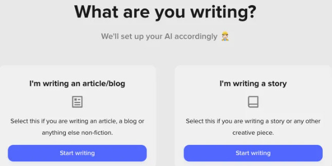 Create Articles, Blogs, Stories and Posts with short AI