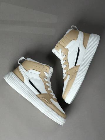 Men's Casual Lightweight High-top Sneakers With Fashionable White Design