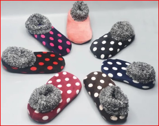 slipper socks pokedot