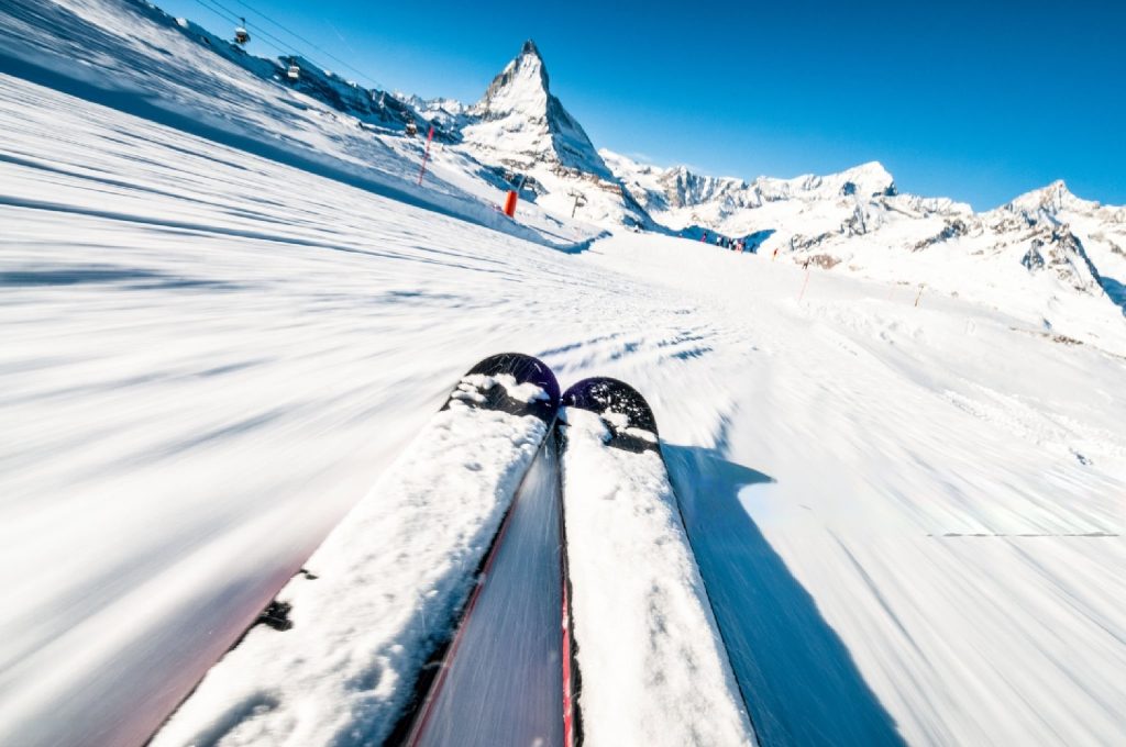 mountain skis