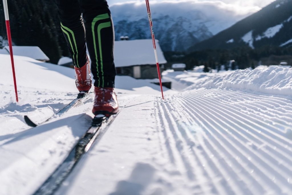 skier skiing on snowy mountain