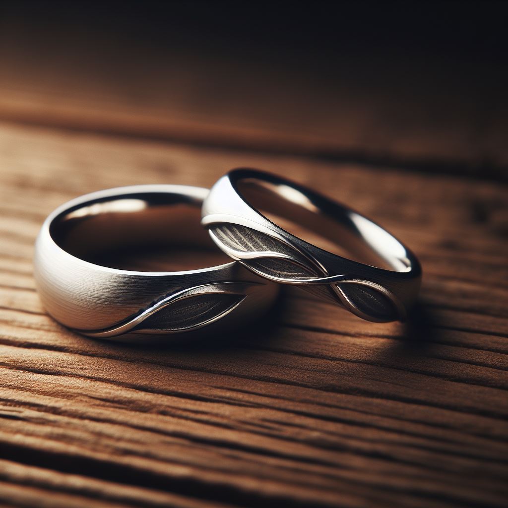 metal engagement ring