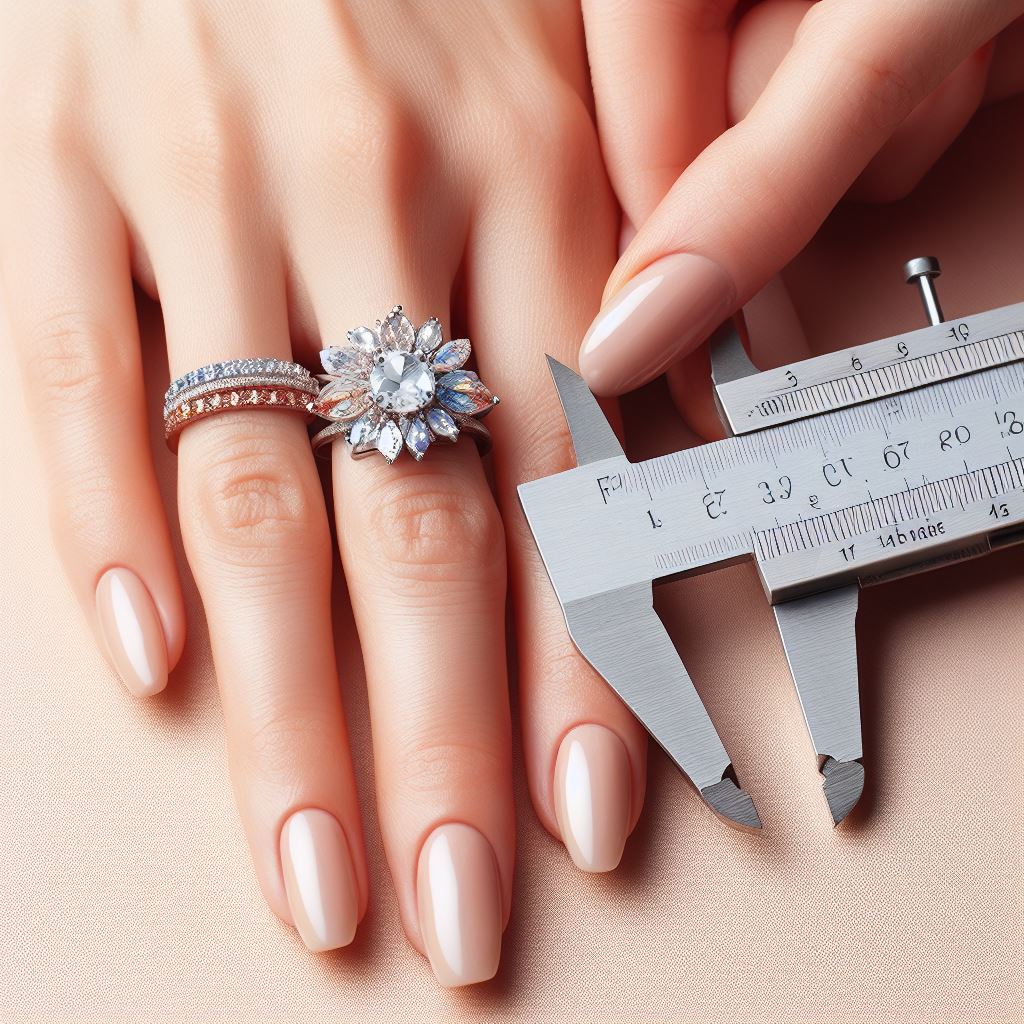 measuring finger size for engagement ring