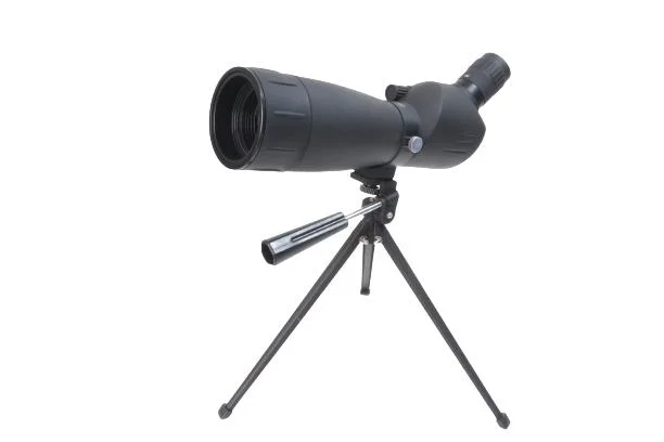 spotting scope with a tripod stand