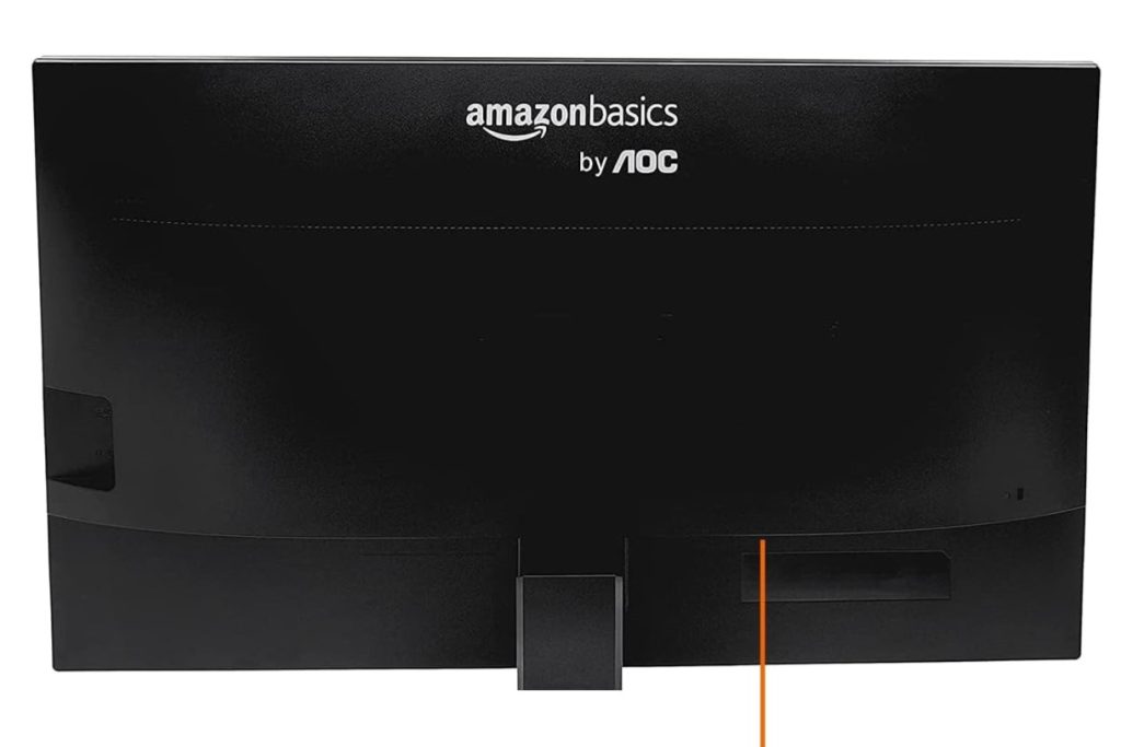 Built in speakers in a monitor