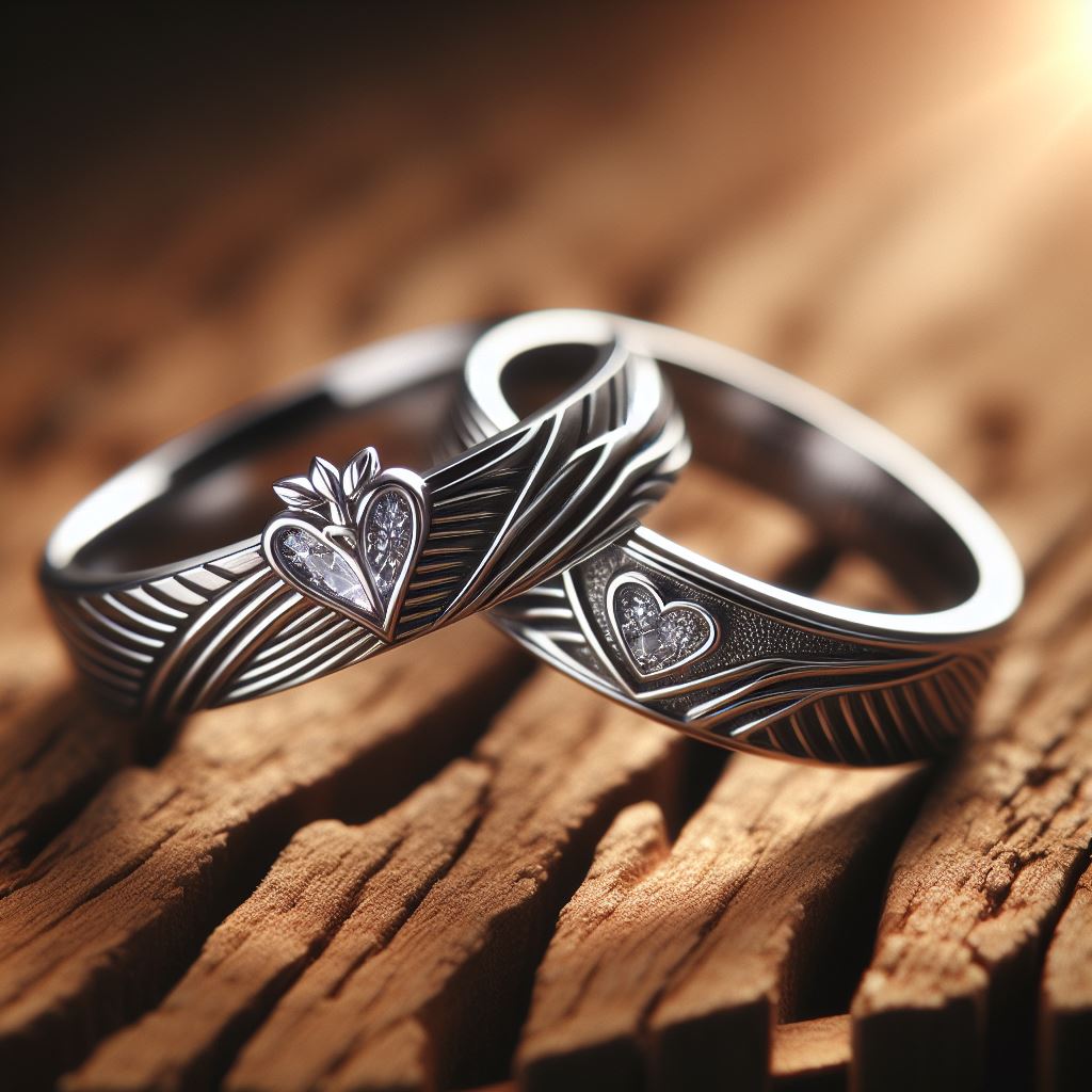 metal engagement ring