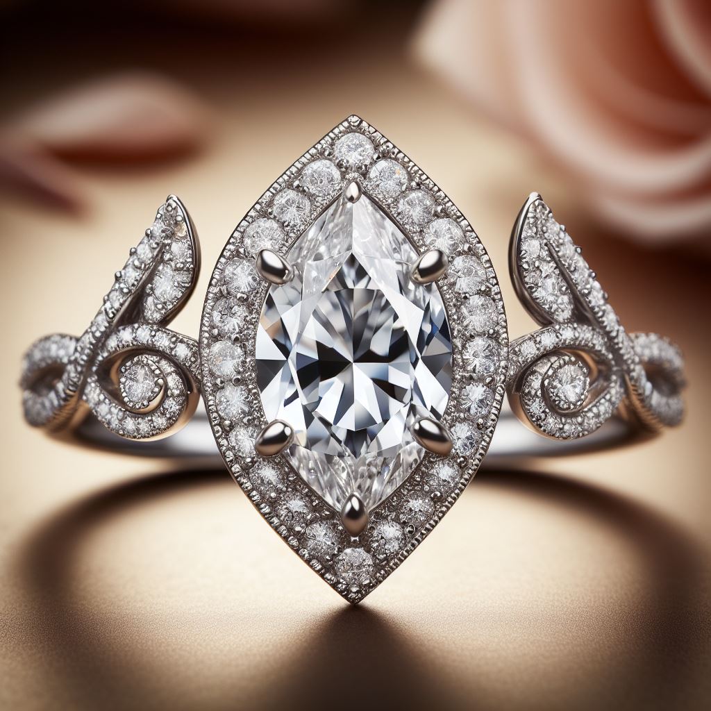 elegant diamond engagement ring