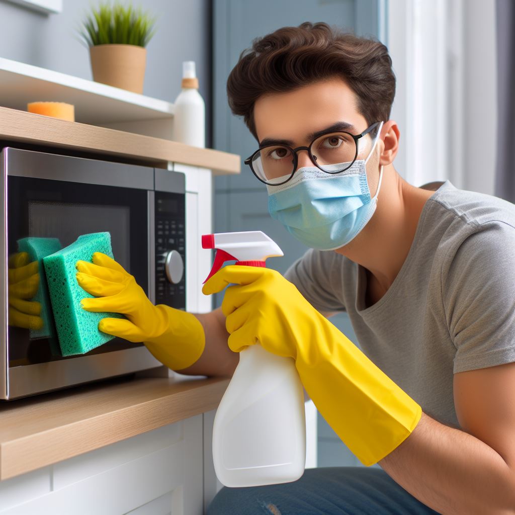 Regular Cleaning of a Microwave