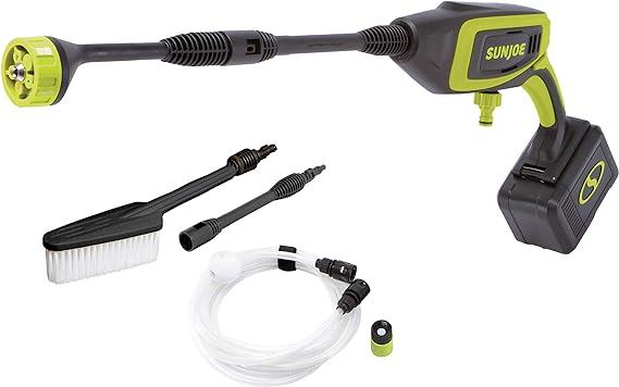 SUNJOE Battery Operated Pressure Washer Cleaning Power