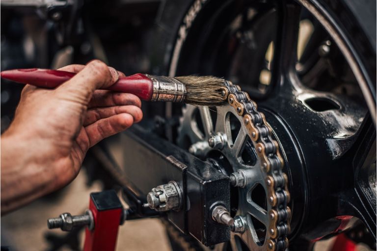 apply chain lube to increase chain life