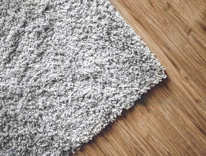 old carpet with synthetic fibers