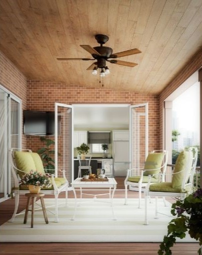 outdoor fans and lighting