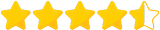 4.5 Rating Stars